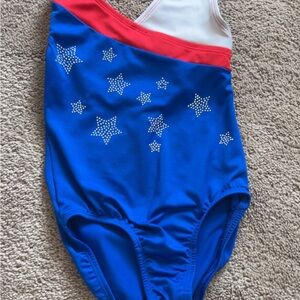 Cat & Jack Blue and Red Star Gymnastics Leotard